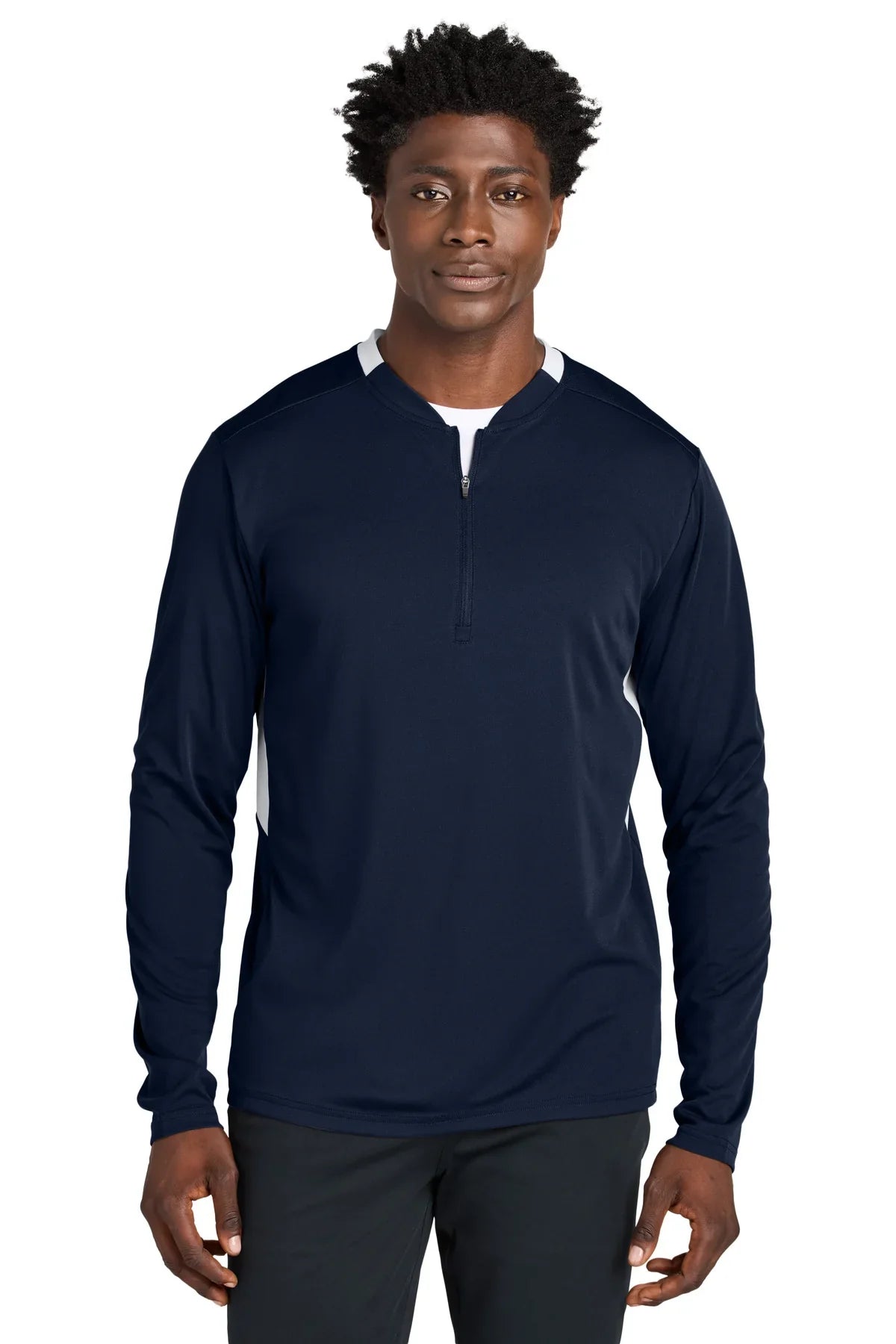 Sport-Tek Club 1/4-Zip Pullover with custom logo embroidery