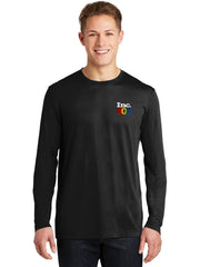Sport-Tek Long Sleeve PosiCharge Cotton Tee with custom logo embroidery