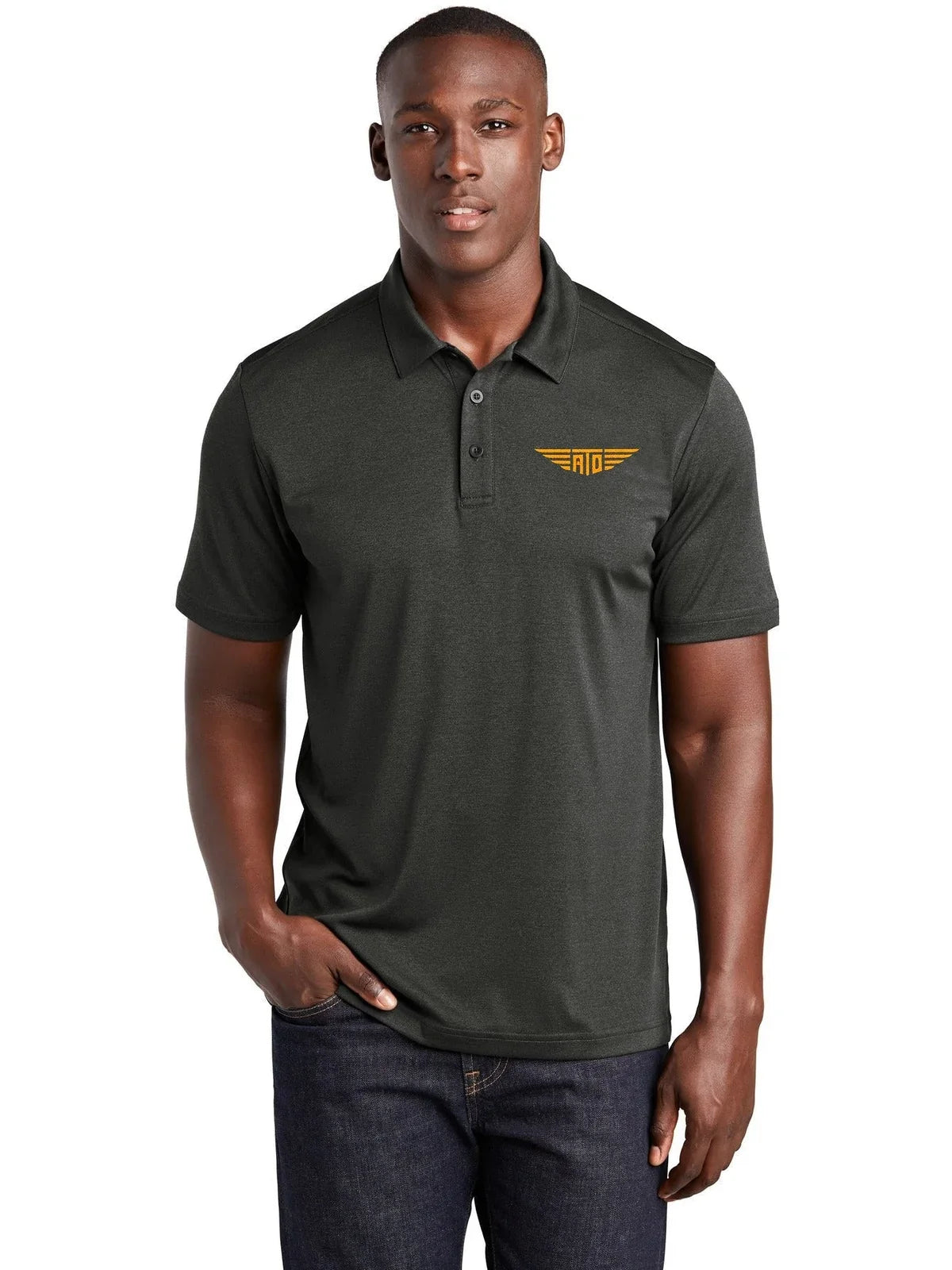 Sport-Tek Endeavor Polo with custom logo embroidery