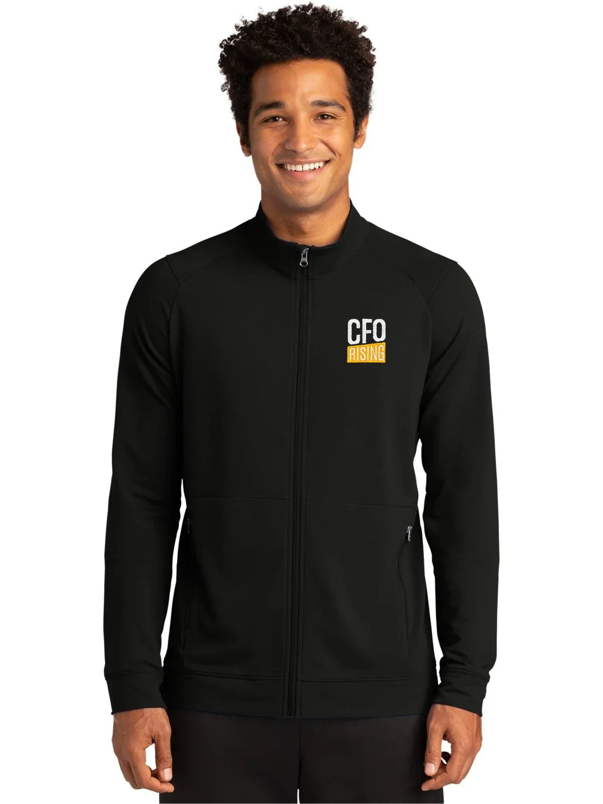 Sport-Tek Sport-Wick Flex Fleece Full-Zip with custom logo embroidery