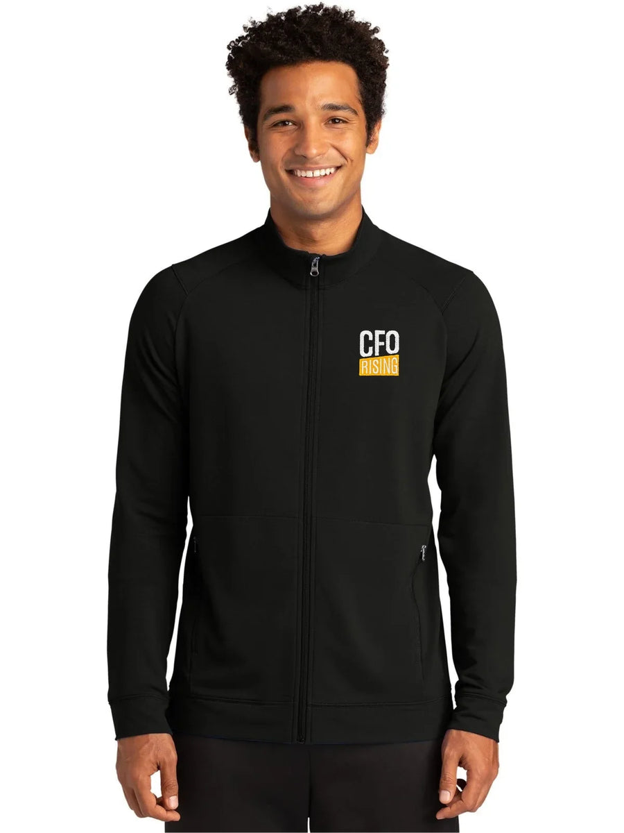 Sport-Tek Sport-Wick Flex Fleece Full-Zip with custom logo embroidery