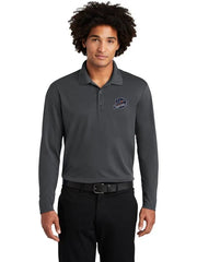 Sport-Tek PosiCharge RacerMesh Long Sleeve Polo with custom logo embroidery