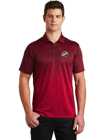 Sport-Tek Ombre Heather Polo with custom logo embroidery