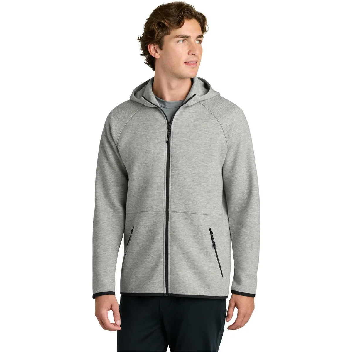 Sport-Tek Phenom Full-Zip Hoodie with custom logo embroidery