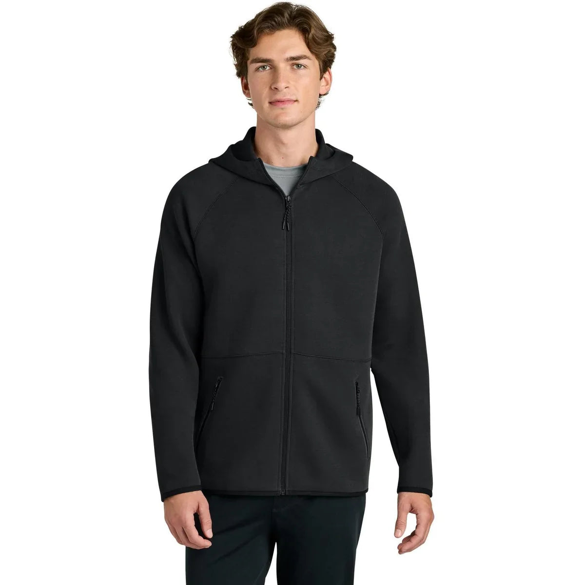 Sport-Tek Phenom Full-Zip Hoodie with custom logo embroidery