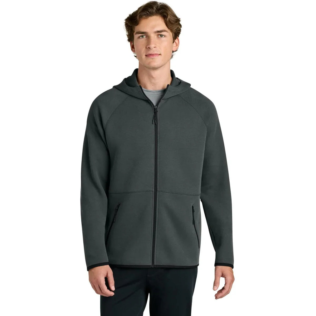 Sport-Tek Phenom Full-Zip Hoodie with custom logo embroidery
