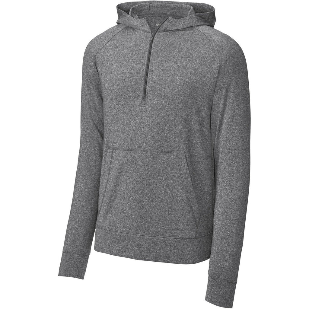 Sport-Tek Sport-Wick Stretch 1/2-Zip Hoodie with custom logo embroidery