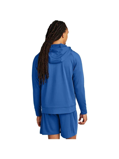 Sport-Tek Sport-Wick Stretch 1/2-Zip Hoodie with custom logo embroidery