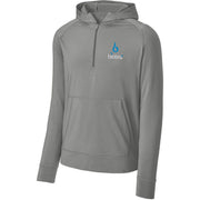 Sport-Tek Sport-Wick Stretch 1/2-Zip Hoodie with custom logo embroidery