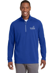 Sport-Tek Sport-Wick Textured 1/4-Zip Pullover with custom logo embroidery