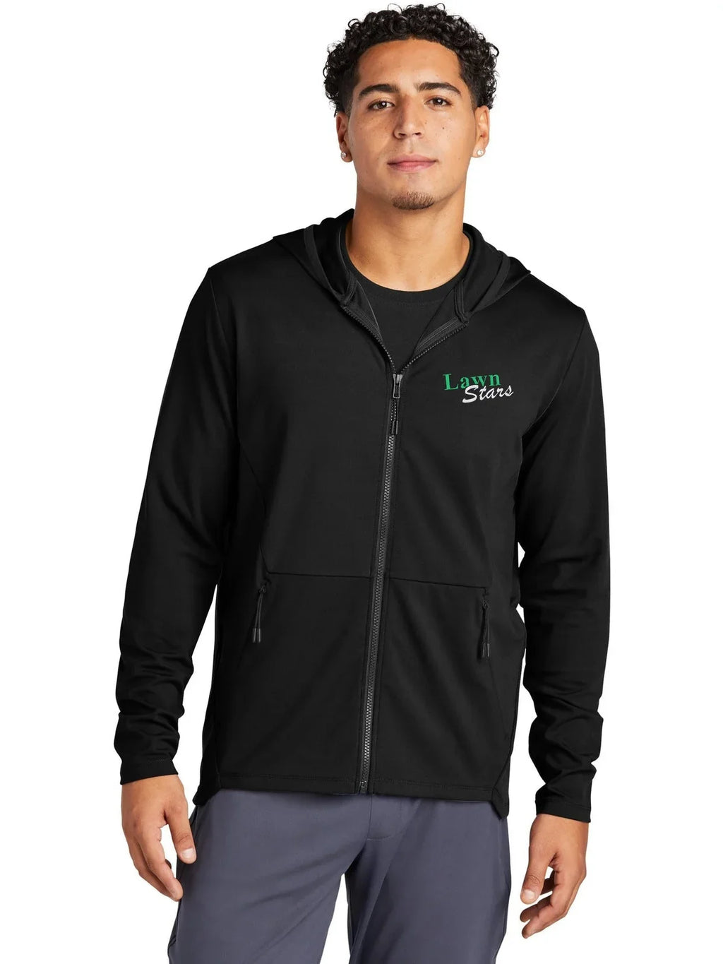 Sport-Tek Circuit Hooded Full-Zip with custom logo embroidery
