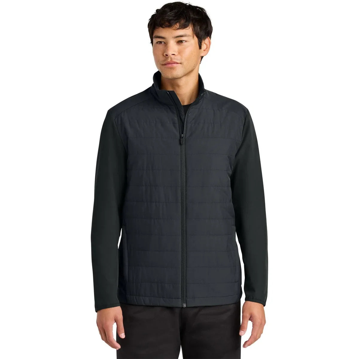 Sport-Tek Teknical Hybrid Jacket with custom logo embroidery