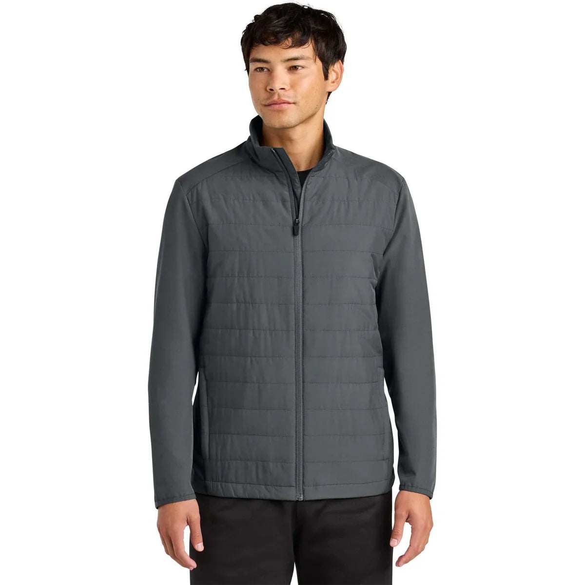 Sport-Tek Teknical Hybrid Jacket with custom logo embroidery