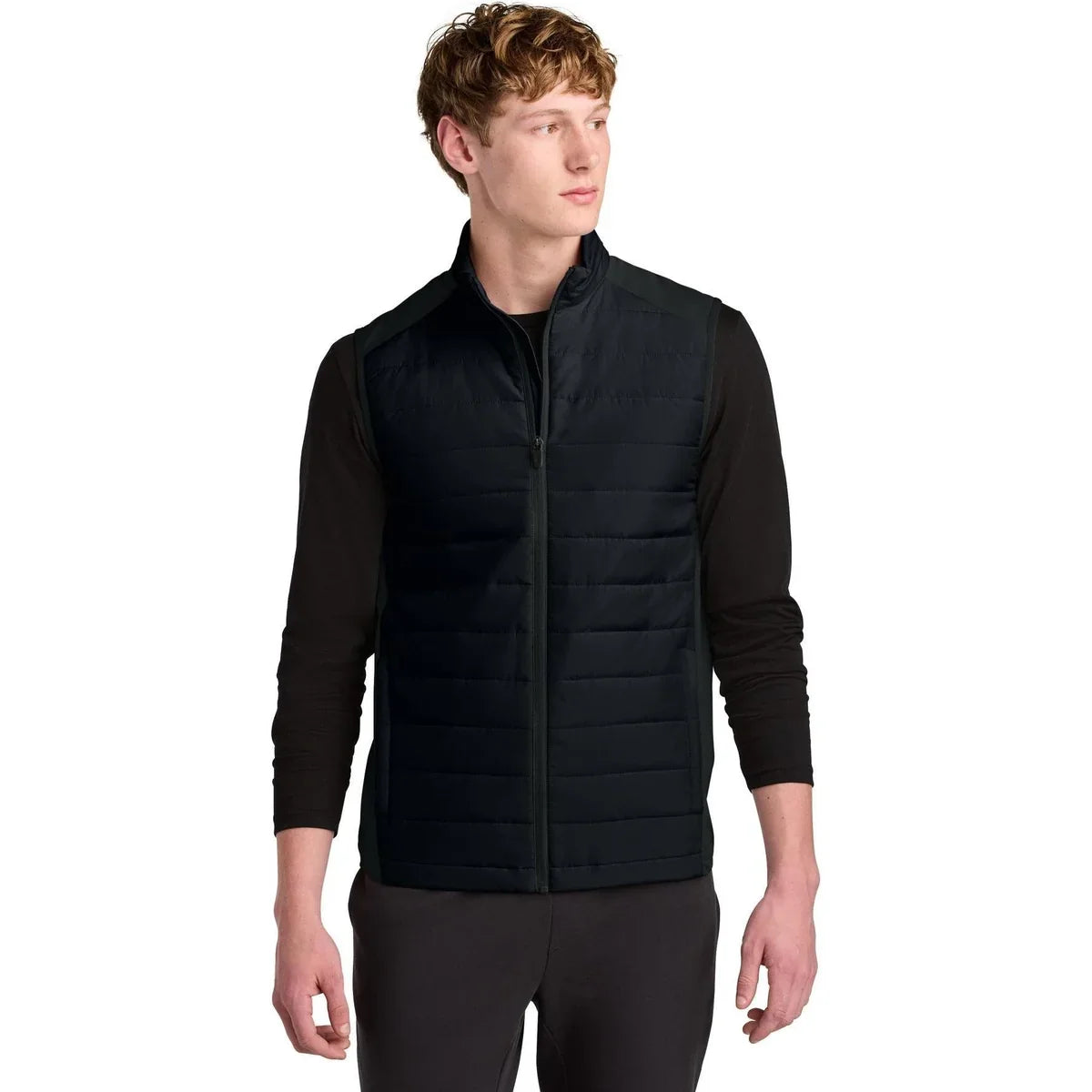 Sport-Tek Teknical Hybrid Vest with custom logo embroidery