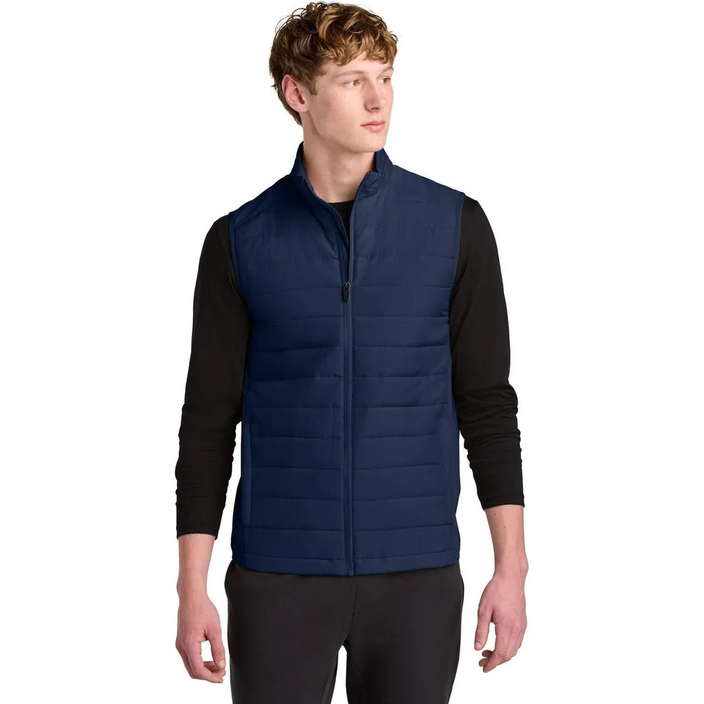 Sport-Tek Teknical Hybrid Vest with custom logo embroidery