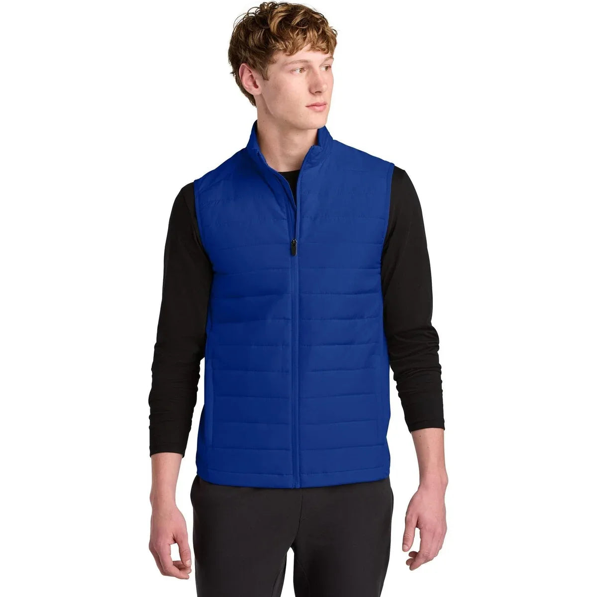 Sport-Tek Teknical Hybrid Vest with custom logo embroidery