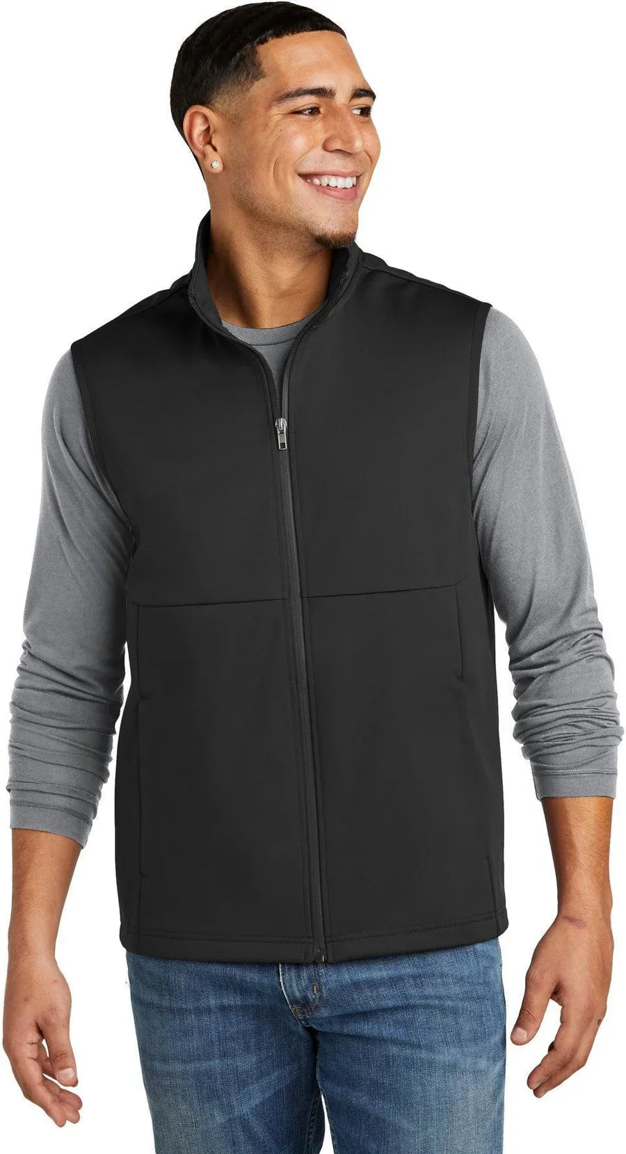 Sport-Tek Soft Shell Vest with custom logo embroidery