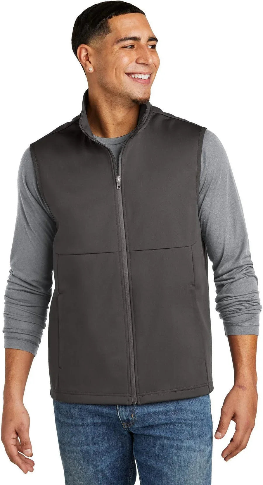 Sport-Tek Soft Shell Vest with custom logo embroidery