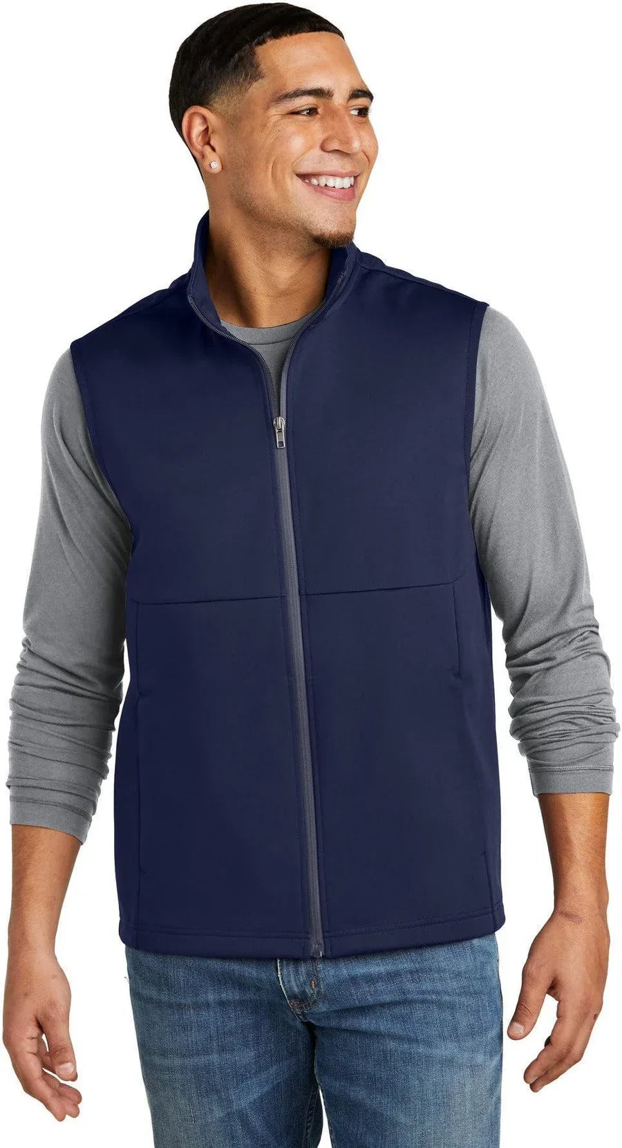 Sport-Tek Soft Shell Vest with custom logo embroidery