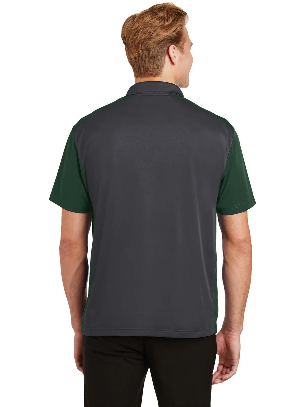 Sport-Tek Colorblock Micropique Sport-Wick Polo with custom logo embroidery