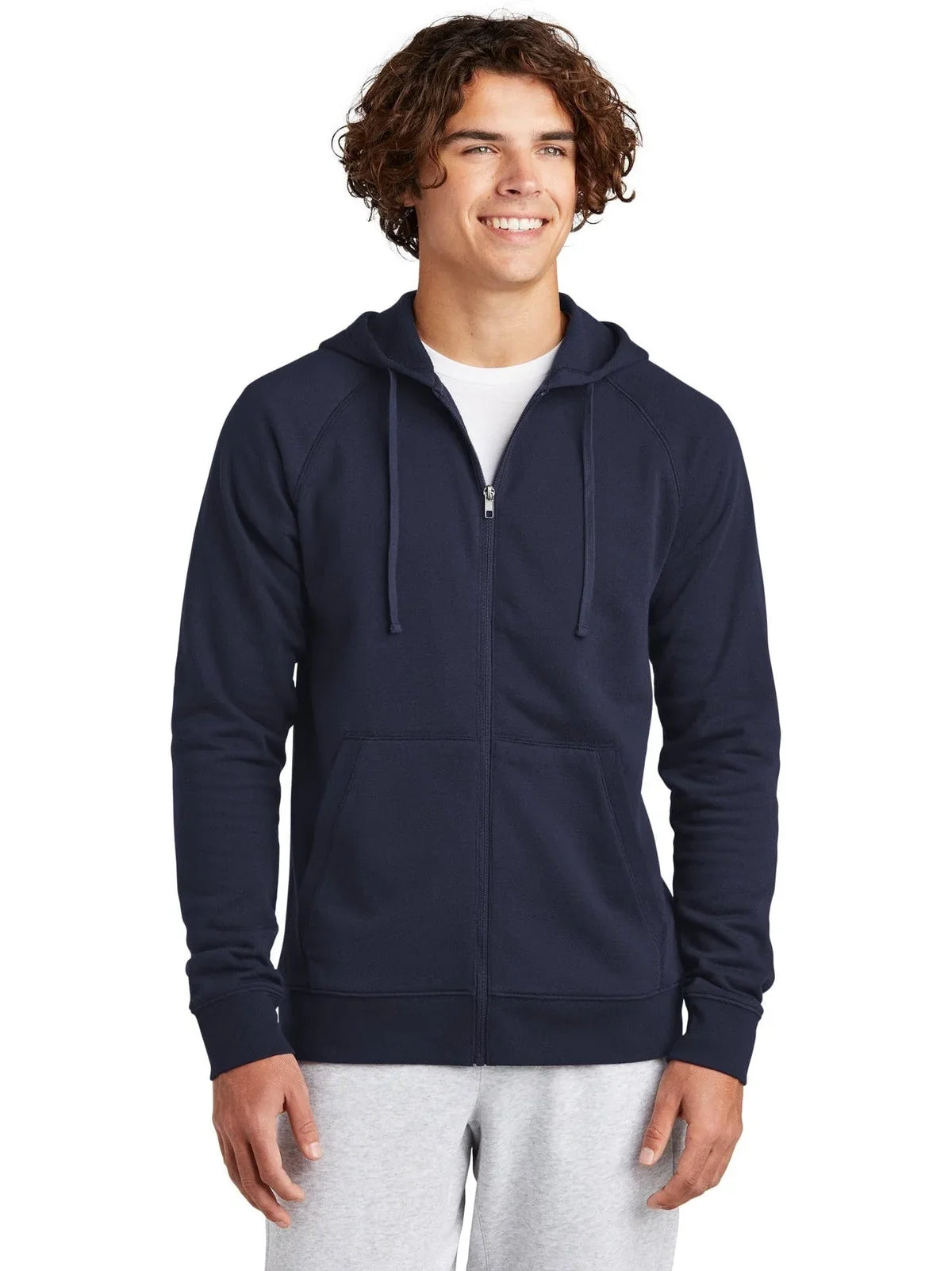Sport-Tek Drive Fleece Hooded Full-Zip with custom logo embroidery