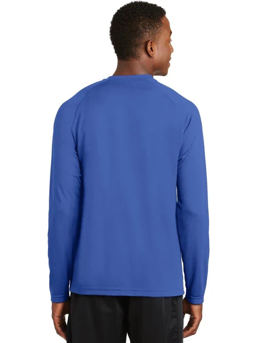 Sport-Tek Dry Zone Long Sleeve Raglan T-Shirt with custom logo embroidery
