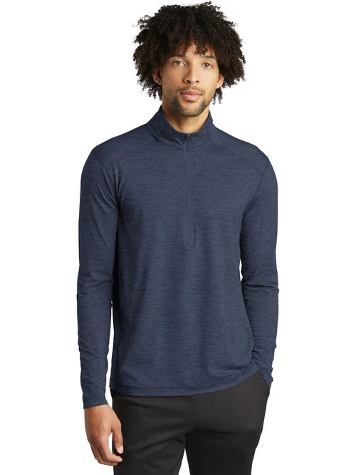 Sport-Tek Exchange 1.5 Long Sleeve 1/2-Zip with custom logo embroidery