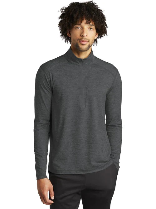 Sport-Tek Exchange 1.5 Long Sleeve 1/2-Zip with custom logo embroidery