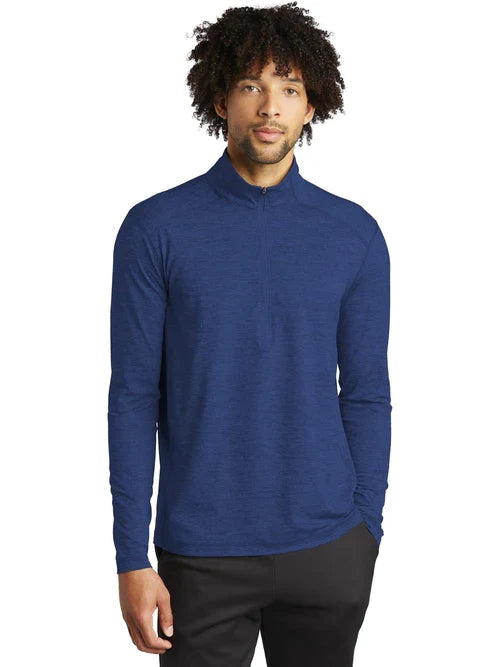 Sport-Tek Exchange 1.5 Long Sleeve 1/2-Zip with custom logo embroidery