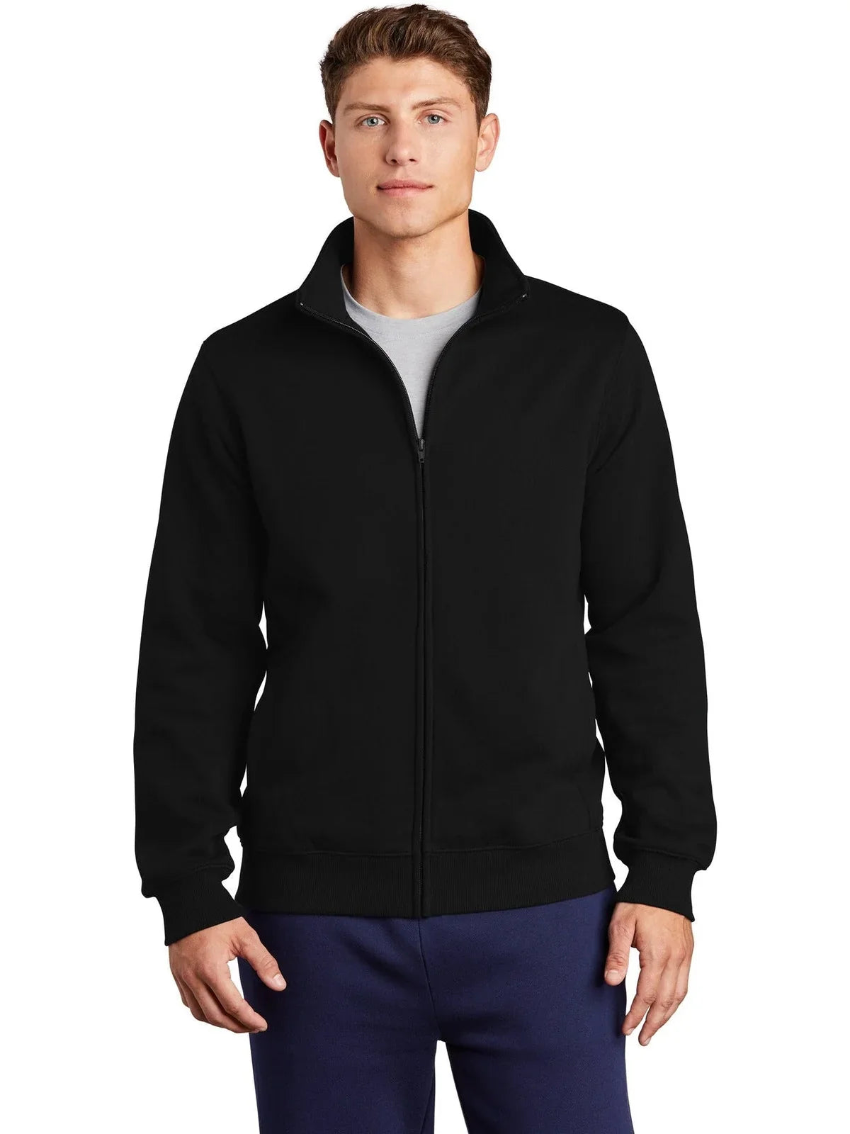 Sport-Tek Full-Zip Sweatshirt with custom logo embroidery