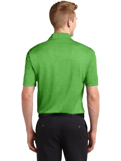 Sport-Tek Heather Contender Polo with custom logo embroidery