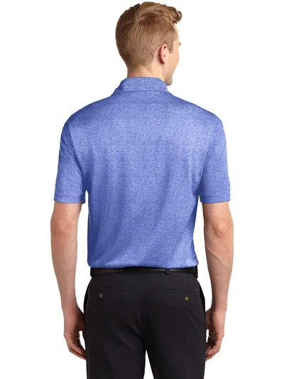 Sport-Tek Heather Contender Polo with custom logo embroidery