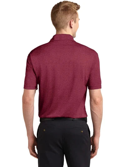 Sport-Tek Heather Contender Polo with custom logo embroidery