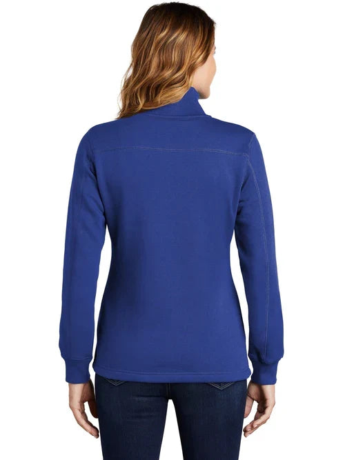 Sport-Tek Ladies 1/4-Zip Sweatshirt with custom logo embroidery