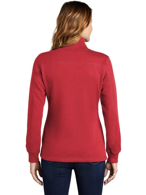 Sport-Tek Ladies 1/4-Zip Sweatshirt with custom logo embroidery