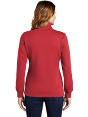 Sport-Tek Ladies 1/4-Zip Sweatshirt with custom logo embroidery