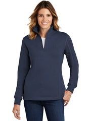Sport-Tek Ladies 1/4-Zip Sweatshirt with custom logo embroidery