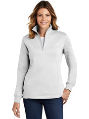 Sport-Tek Ladies 1/4-Zip Sweatshirt with custom logo embroidery