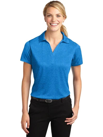 Sport-Tek Ladies Heather Contender Polo with custom logo embroidery