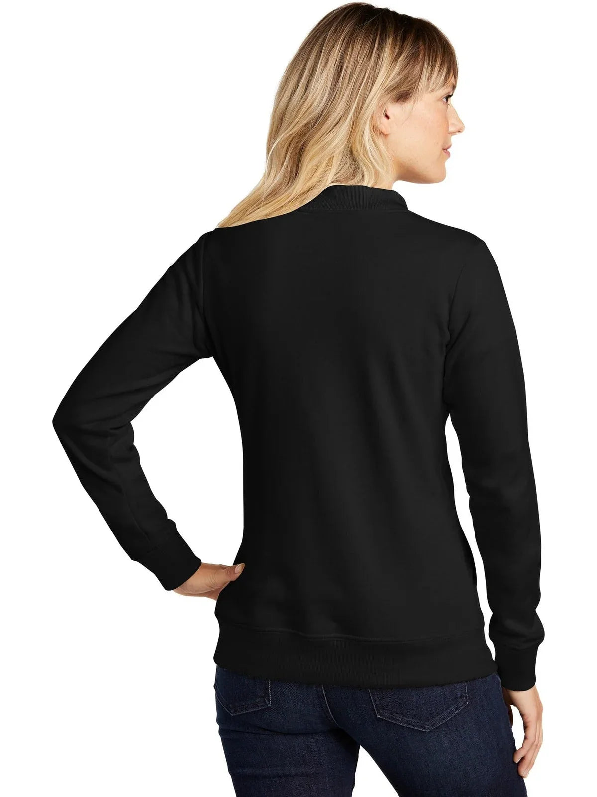 Sport-Tek Women's Lightweight French Terry Bomber with custom logo embroidery
