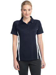Sport-Tek Women's PosiCharge Micro-Mesh Colorblock Polo with custom logo embroidery