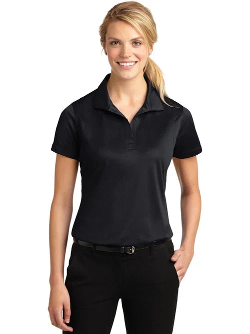 Sport-Tek Ladies Micropique Sport-Wick Polo with custom logo embroidery