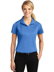 Sport-Tek Ladies Micropique Sport-Wick Polo with custom logo embroidery