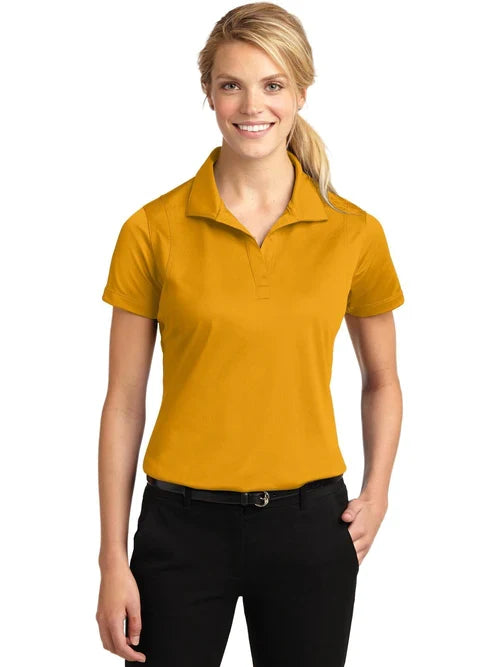 Sport-Tek Ladies Micropique Sport-Wick Polo with custom logo embroidery