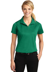 Sport-Tek Ladies Micropique Sport-Wick Polo with custom logo embroidery