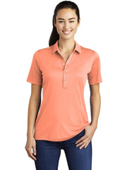 Sport-Tek Ladies Posi-UV Pro Polo with custom logo embroidery