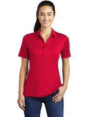 Sport-Tek Ladies Posi-UV Pro Polo with custom logo embroidery