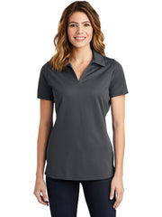 Sport-Tek Women's PosiCharge Active Textured Polo with custom logo embroidery
