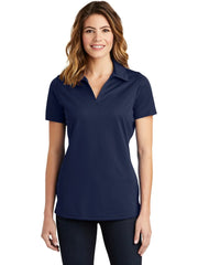 Sport-Tek Women's PosiCharge Active Textured Polo with custom logo embroidery