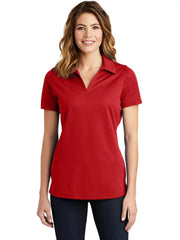 Sport-Tek Women's PosiCharge Active Textured Polo with custom logo embroidery